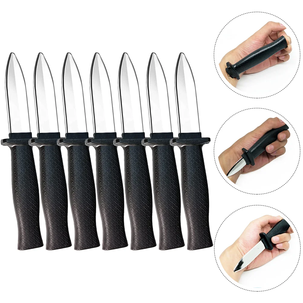 

7 Pcs Decorate Plastic Prop Halloween Gifts Retractable Dirk Toy Kids Fake Toys