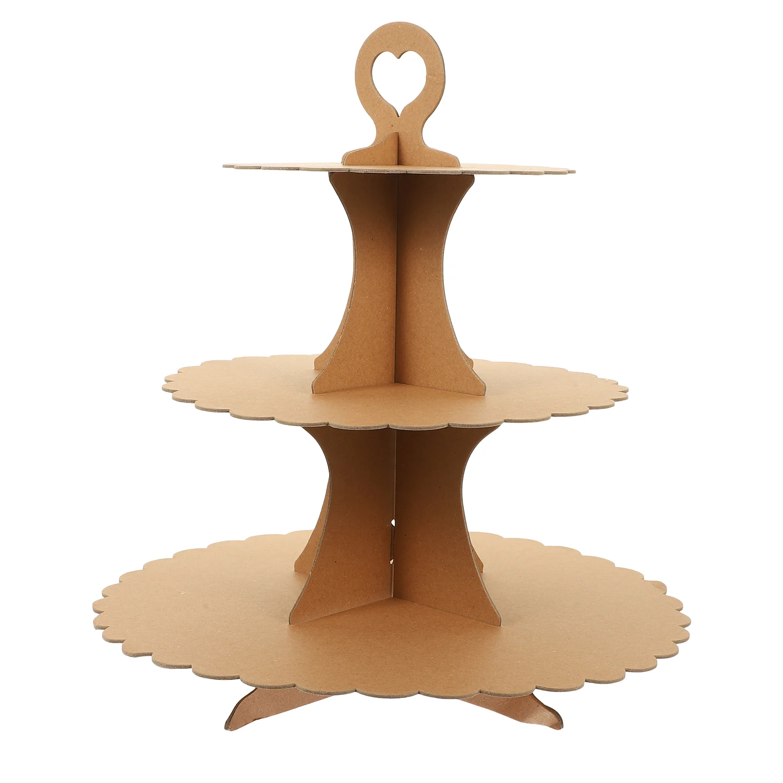 

Stand Cake Cupcake Display Dessert Tower Holder Wedding Serving Party Paper Shelf Rack Snack Cardboard Macaron 3 Platter Ice