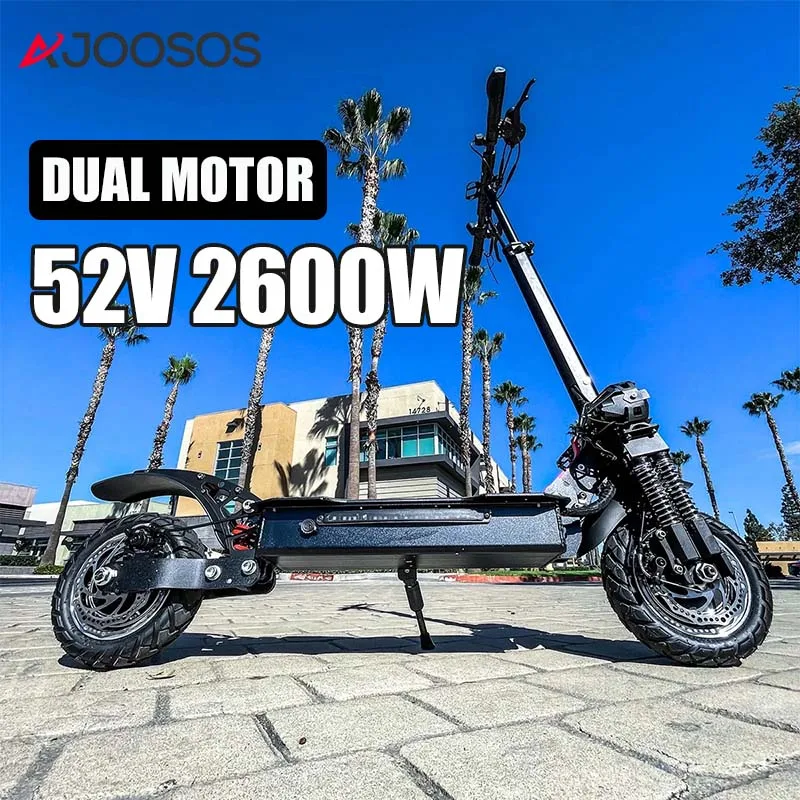 

2600W Adults Electric Scooter 75KM/H Max Speed Electric Scooters with Removable Seat 52V 20000MAH Battery Capacity LED Lights