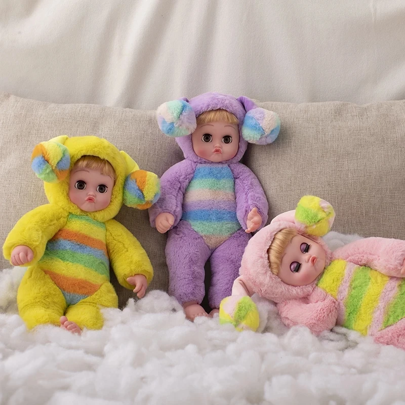 

16-дюймовые музыкальные качественные интерактивные детские куклы Peluche Brinquedos Eyes Blink Puppy poupee Doll Стоячие уши Мягкая плюшевая силиконовая кукла