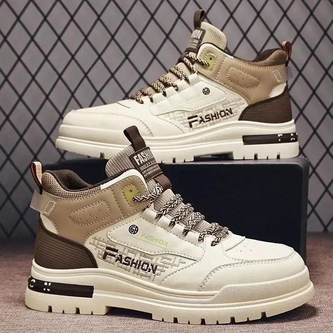 Мужские ботинки Мужская повседневная обувь роскошного дизайна мотоциклетные