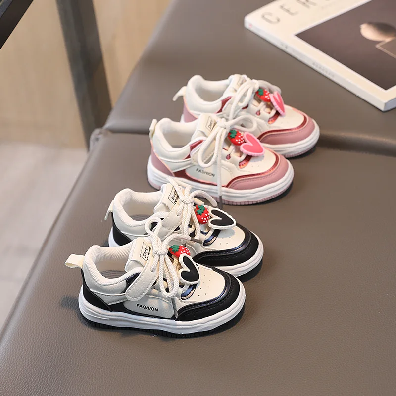 

Children Casual Sneakers Spring Autumn Korean Cute Girls Shoes Fashion Breathable Boys Skate Shoe Outdoor Non-slip Running Shoes