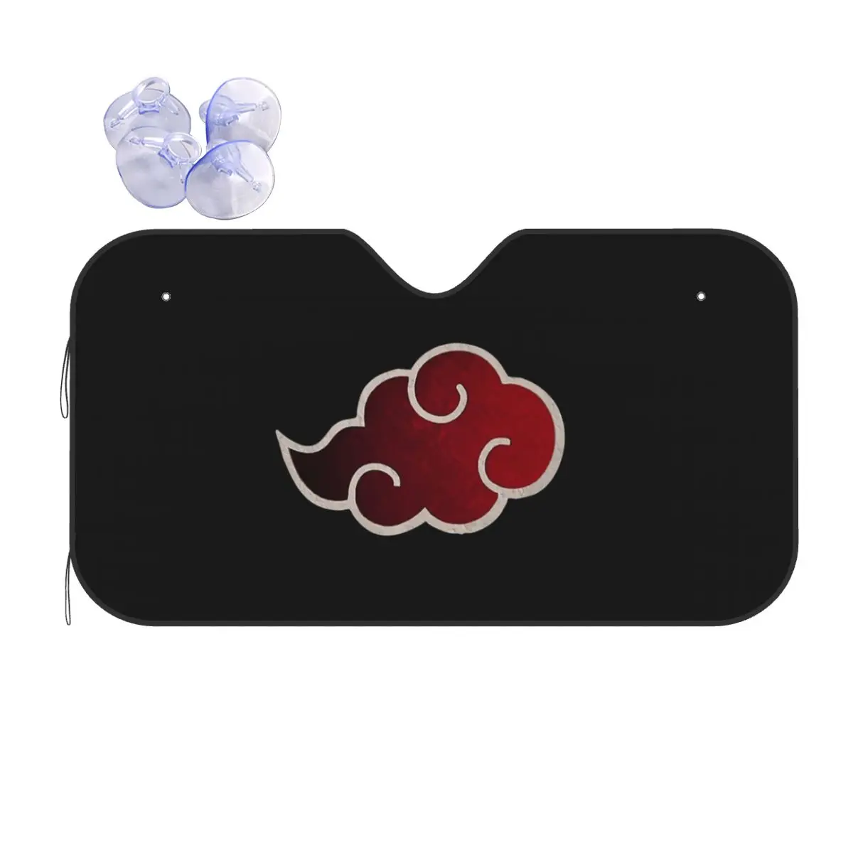 Фото Солнцезащитный экран Akatsuki Cloud Novelty 70x130 см с изображением Наруто, Конохи, Неджи, для лобового стекла автомобиля №1