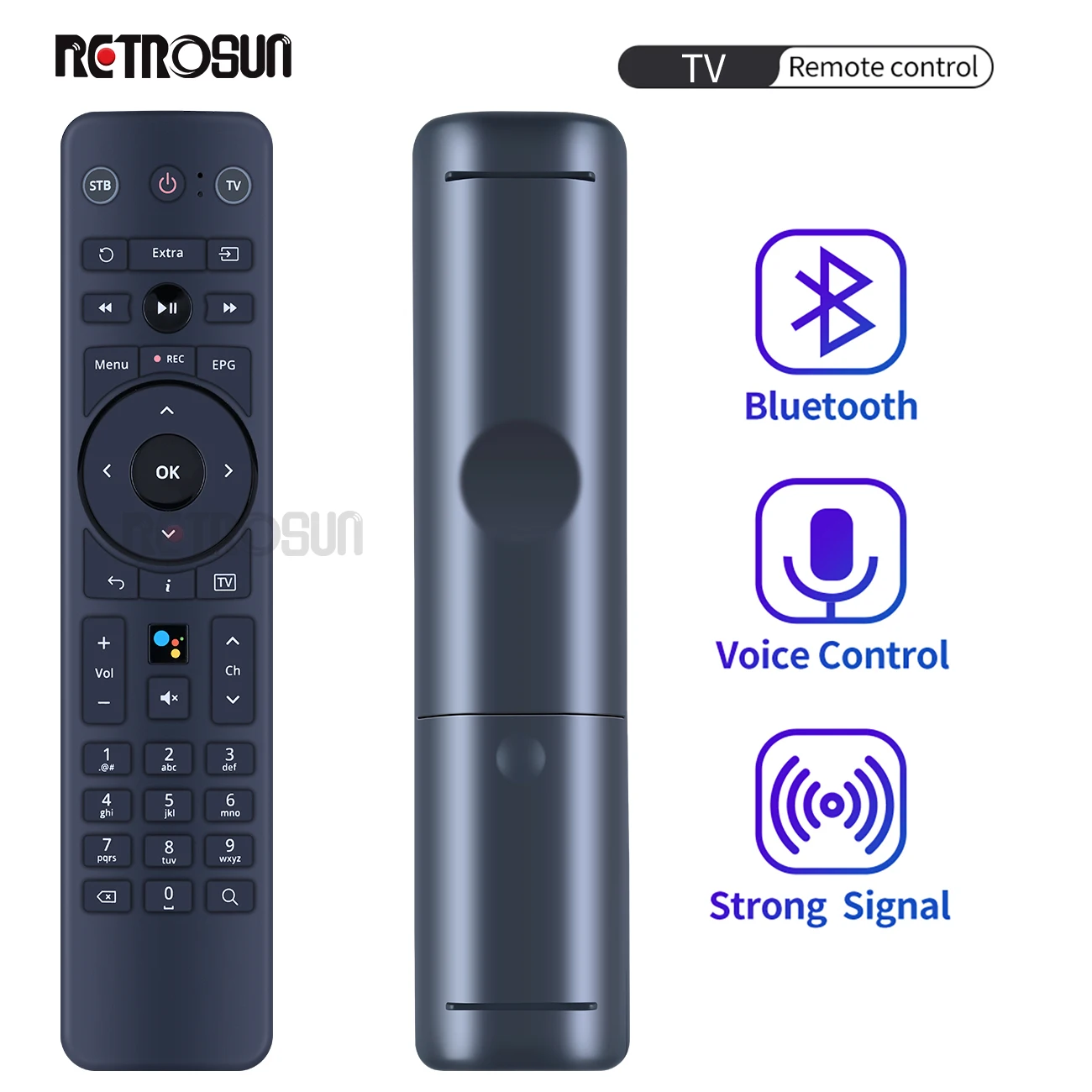 

New Voice Remote Control for yettel. T4HU2135/38KA KHAMSIN M2 KMNMBLE02 2ALB6KMNMBLE02