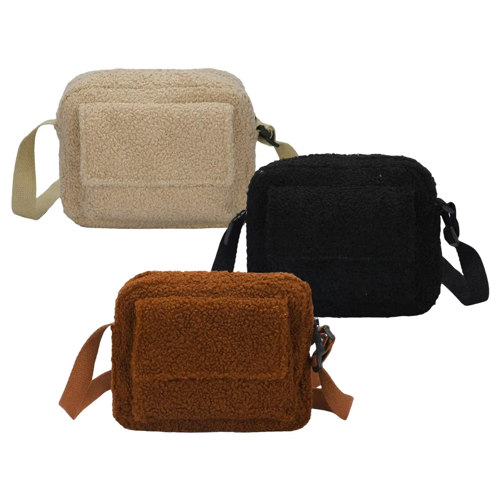 

Симпатичная плюшевая Наплечная Сумка, осенняя квадратная зимняя сумка, модная сумка для работы