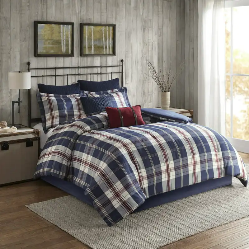 

Ryland Oversized Print Comforter Set, Full/Queen, Blue For Adults
