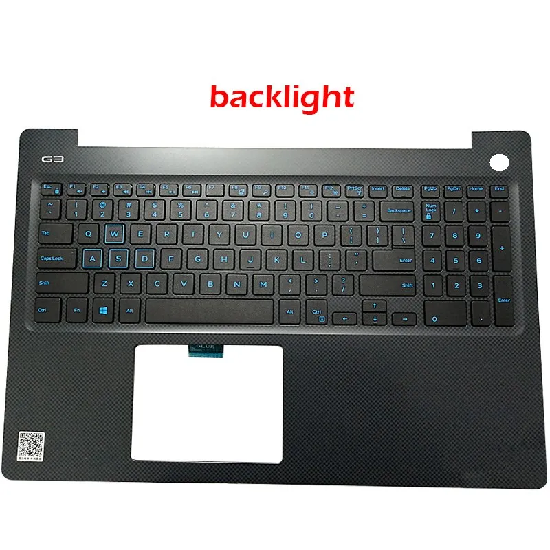 

NEW Original Laptop Palmrest Upper Case US Backlit keyboard For Dell G3 3579 N4HJH 0N4HJH