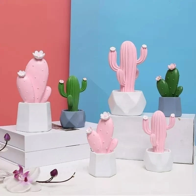 

Room Cute Cactus TV Cabinet Living Room Bedroom Office Book Desktop Home Decoration