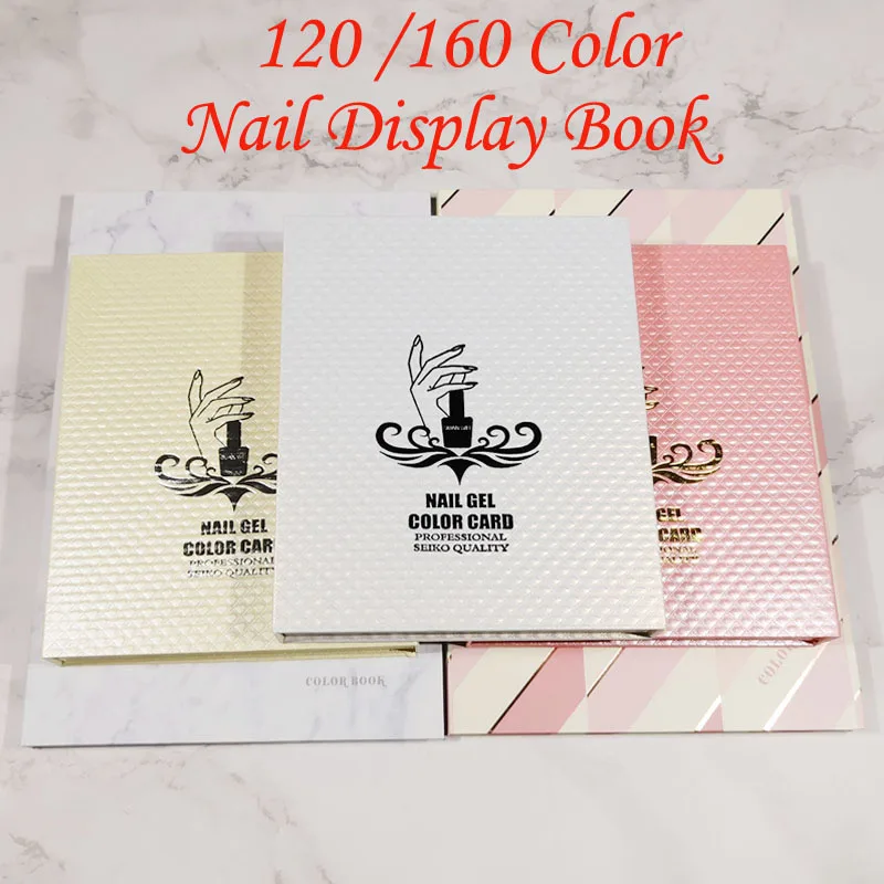 

False Nail Color Display Book Nail Art Gel Polish Color Card Nail Color Chart Palette Varnish Practice Board For Manicure Tool