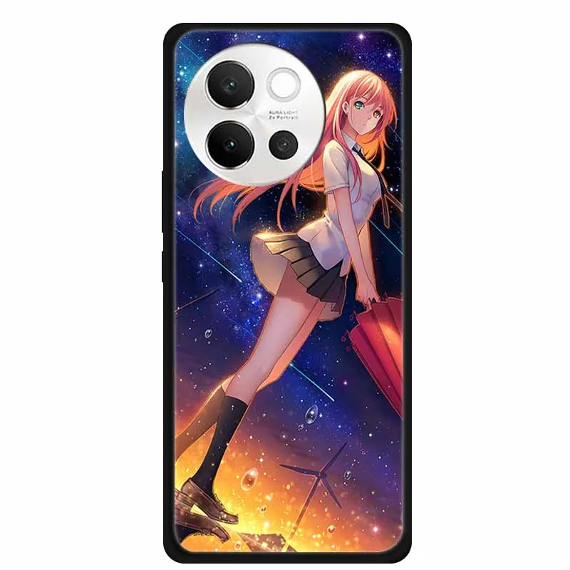 Чехол для Vivo V40 Lite 2024 противоударный чехол с рисунком волка и льва силиконовый