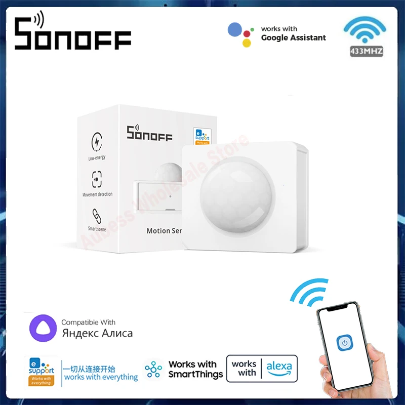 

SONOFF PIR3-RF PIR Motion Sensor 433MHZ Wireless Human Body Detector Module EWeLink APP Remote Control Smart Home Security Syste