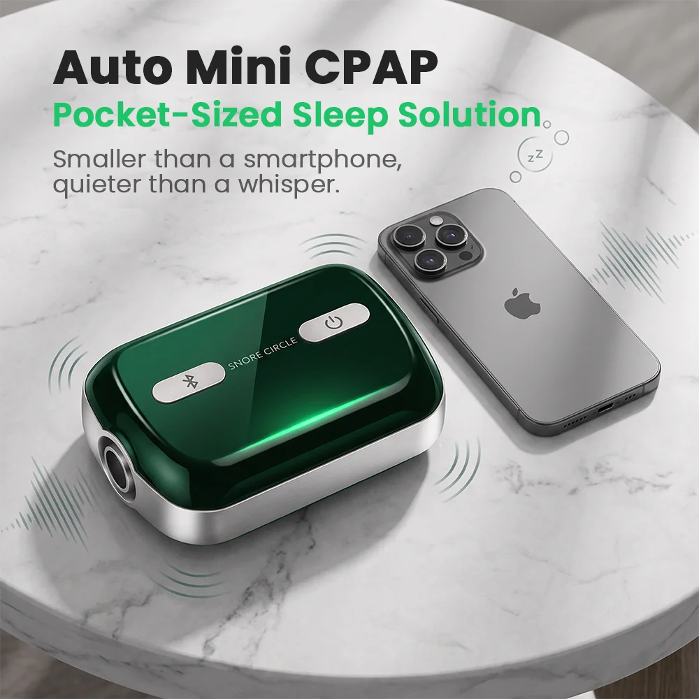 Фото Миниатюрный портативный аппарат CPAP против храпа и апноэ во сне с маской для путешествий. №3