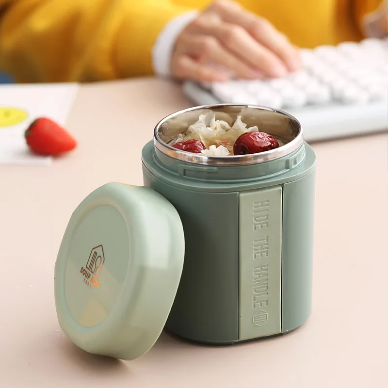 560ML Soup Cup Insulation Lunch Box Stainless Steel Food Container Thermos Bottle Portable Office Worker Children |