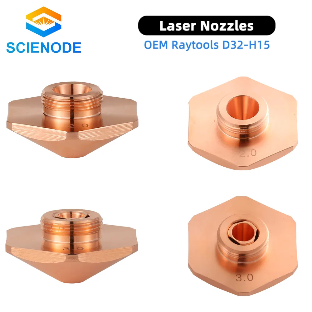 Scienode Bodor лазерные сопла один двухслойный диаметр 32 мм H15 Калибр 0 8-4 для Raytools