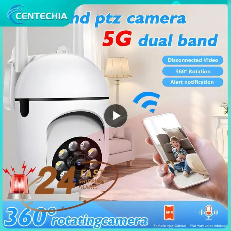 

Ptz Wifi Security Camera 1080p Hd Mobile Remote Monitoring Security Cctv Cameras Wireless Wifi Camera Camera Dual Band Camera