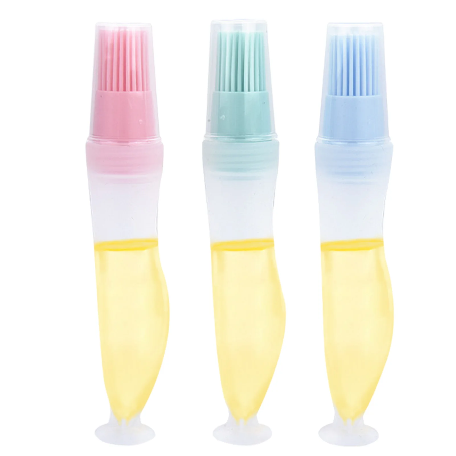 

Silicone Oil Bottle Brush Squeeze Type Oil Dispenser Bottle With Barbecue Brush Silicone Oil Brush Olive Oil Vinegar Salad