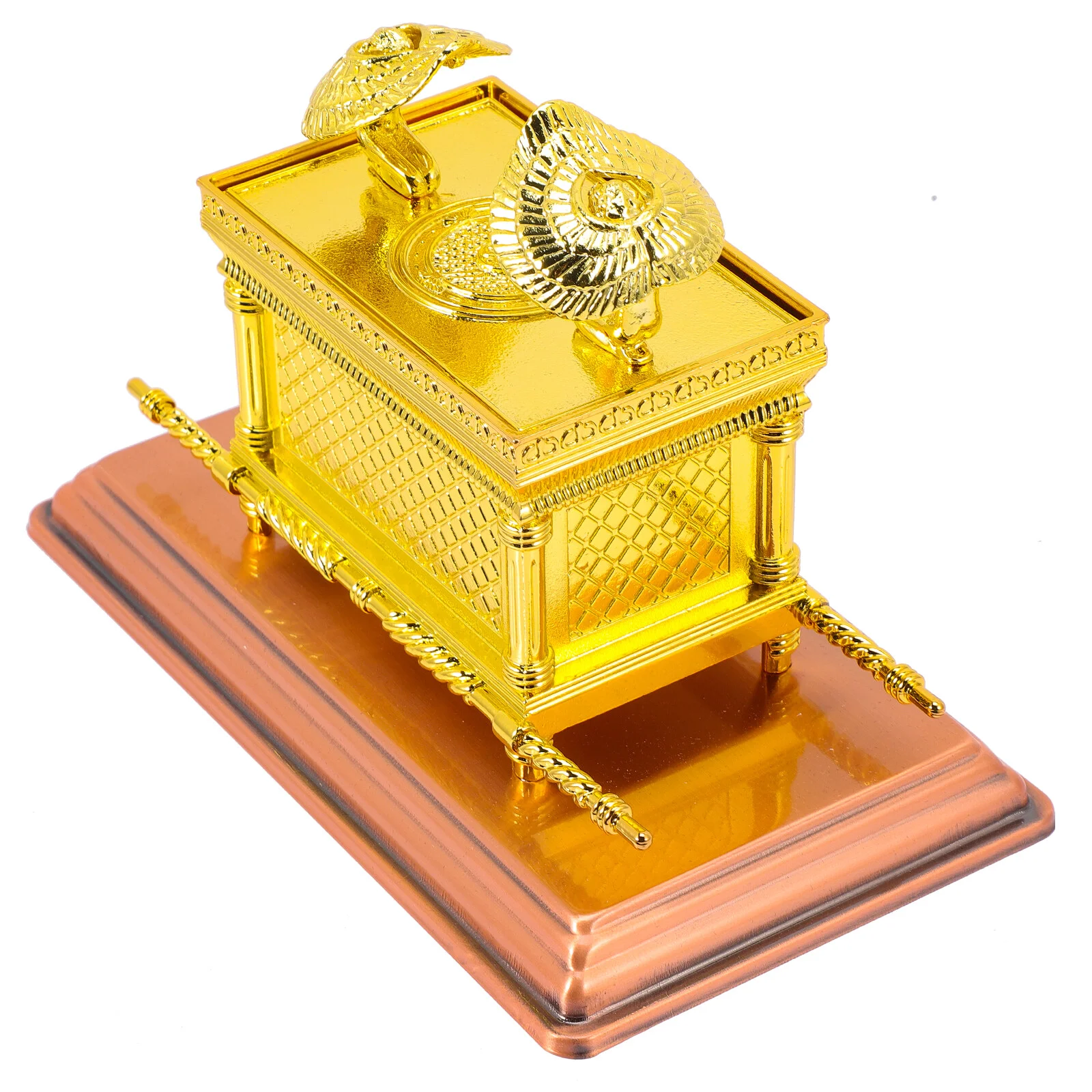

Декор для дома, Ковчег из Израиля, церковь, рабочий стол, золото 17,5x10 см, религиозные украшения, золотой сплав, верное украшение