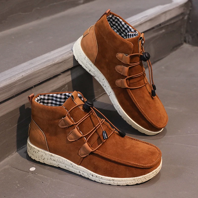 

Women's Flat Casual Shoes 2021 Autumn New Lady Outdoor High Top Sneakers Elastic Band Female Platform Running Shoes Plus Size 43