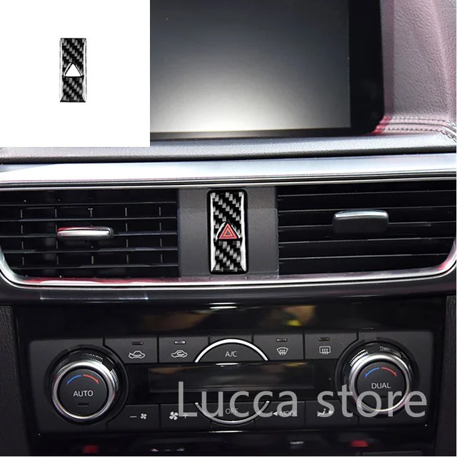 

Рукоятка рычага переключения передач из углеродного волокна для Mazda CX-5 CX5 KF 2017-2022, крышка коробки переключения передач, литье, отделка, декоративная рамка, аксессуары для интерьера автомобиля