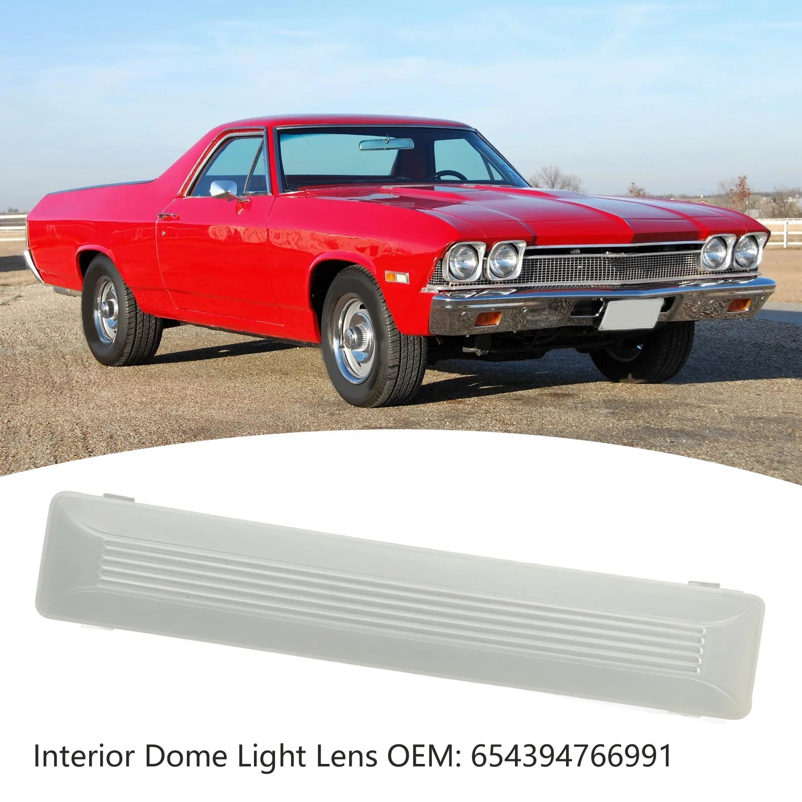 Линза внутреннего плафона освещения 654394766991 Карта крыши Замена крышки салона для