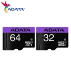 Карта памяти MicroSD ADATA, 64 ГБ, 32 ГБ, TF флеш-карта, 64 ГБ, класс 10, высокоскоростная карта памяти для смартфона, 100% оригинал