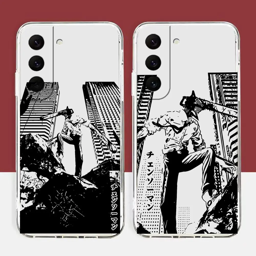 

Anime Chainsaw Man Comics Clear Case For Samsung Galaxy S30 S22 S21 S20 S10 NOTE 20 10 A03S A03 A02S FE LITE ULTRA PLUS Funda