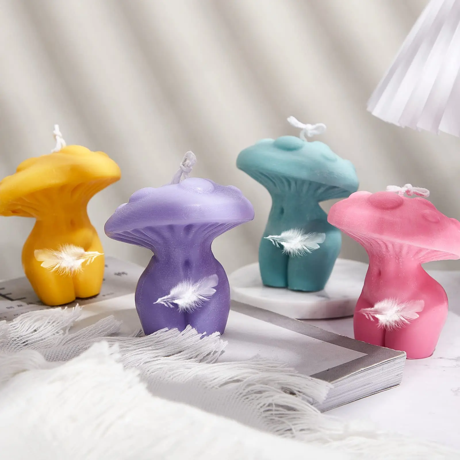 Силиконовая форма сделай сам для женского тела в виде грибов формы свечей смолы