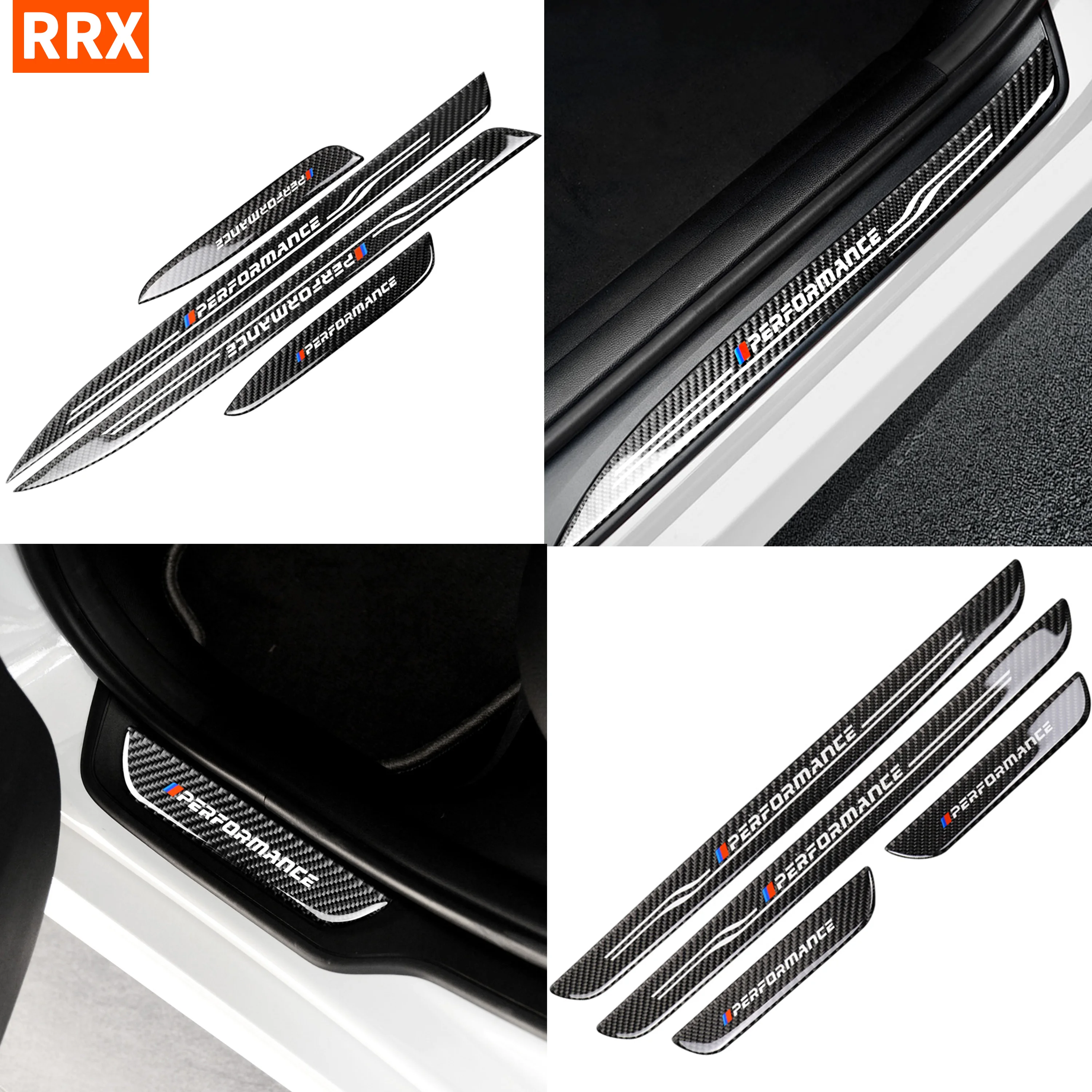 

Накладка на порог двери из углеродного волокна для BMW 3 серии E90 2005-2012, защитные наклейки на порог двери, автомобильные аксессуары