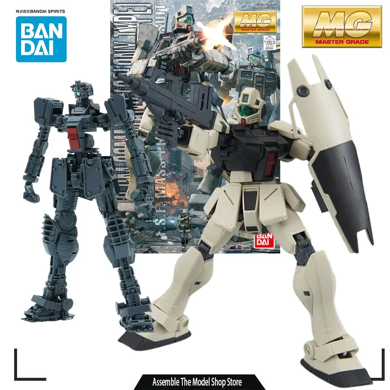 

Bandai Original Model Kit MG RGM-79G GM Command 1/100 Anime Action Figure Assembly Model Collection Toy Robot Gift for Boys