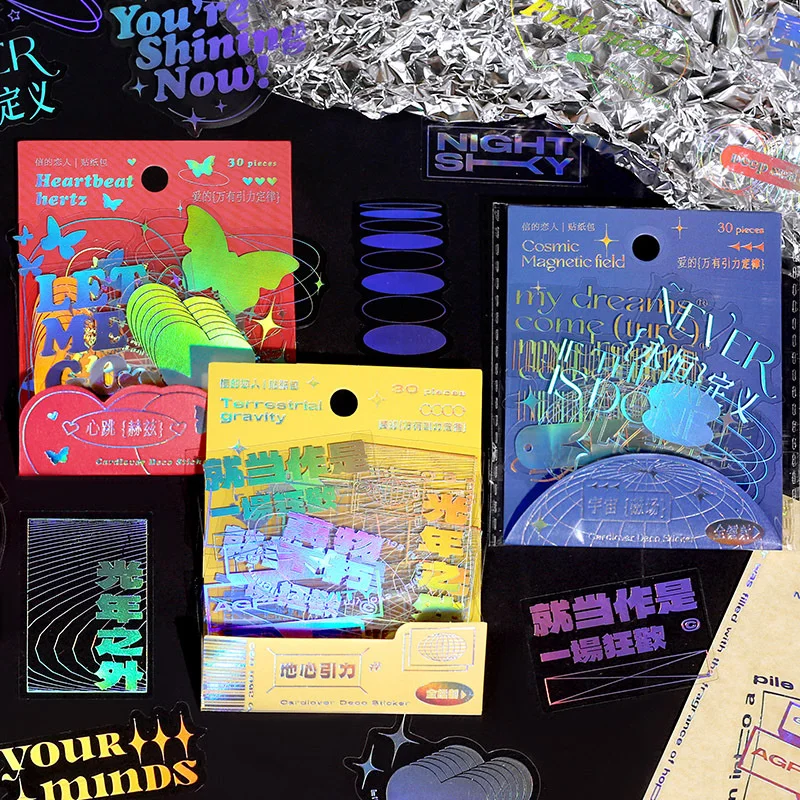 

30sheet Stickers Pack Diy Stationery Journal Laptop Phone Scrapbook Bicycle Luggage Skateboard Kids Toy Stickers Gift New