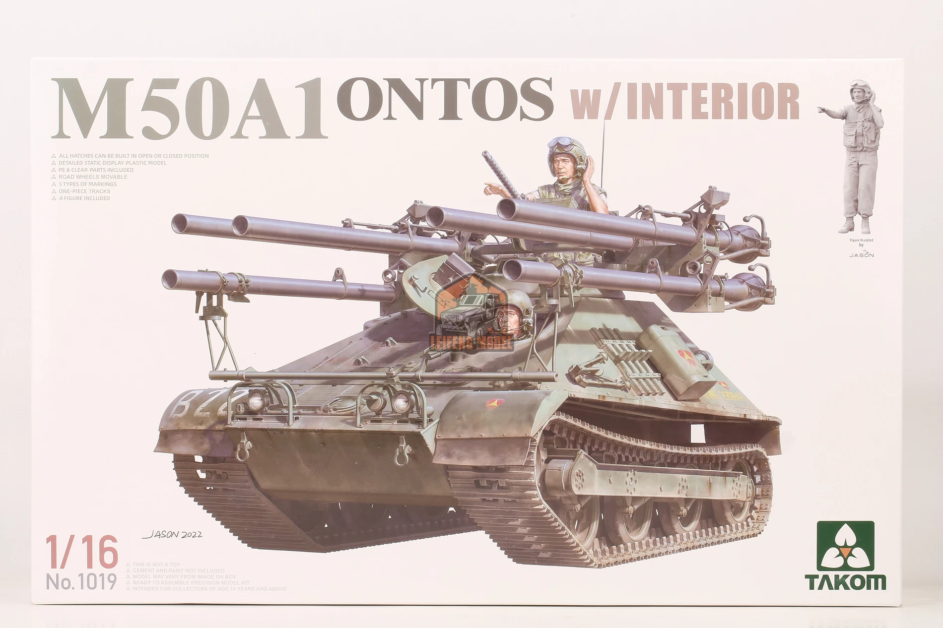 

Takom 1019 масштаб 1/16 M50A1 Ontos с комплектом моделей интерьера