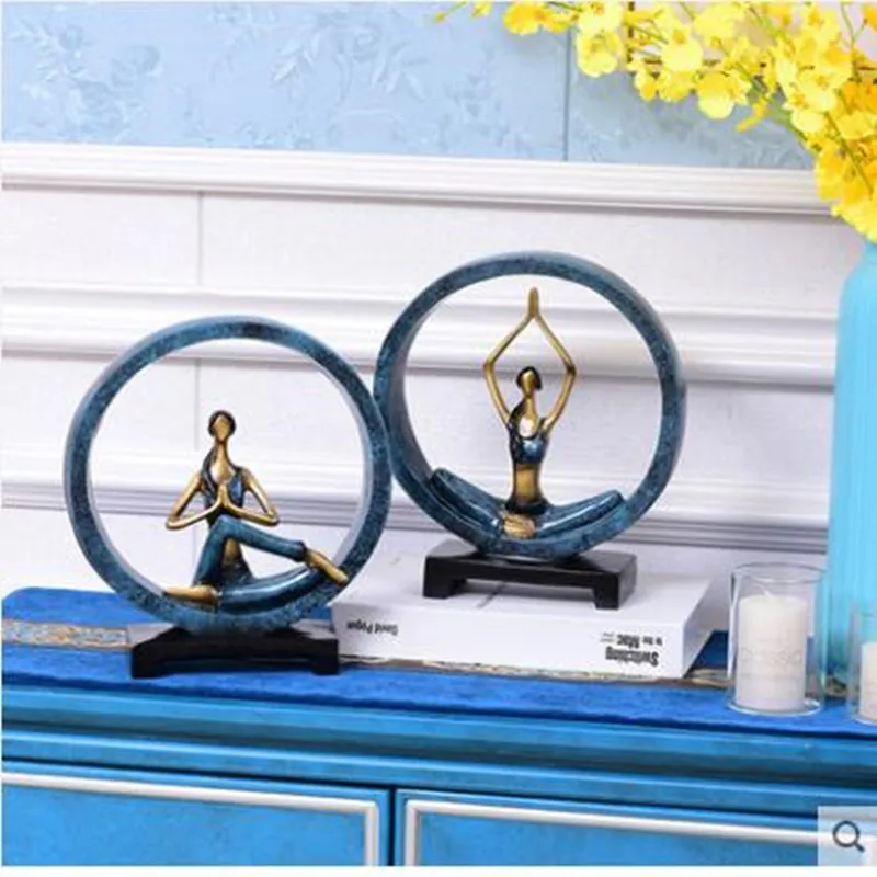 

Yoga girl crafts, abstract figures, creative desktop decoration gifts