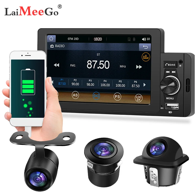 

1 Din 5 "Автомобильный MP5 хост CarPlay Android Авто Радио мультимедийный плеер Bluetooth MirrorLink мобильный телефон интернет FM-приемник