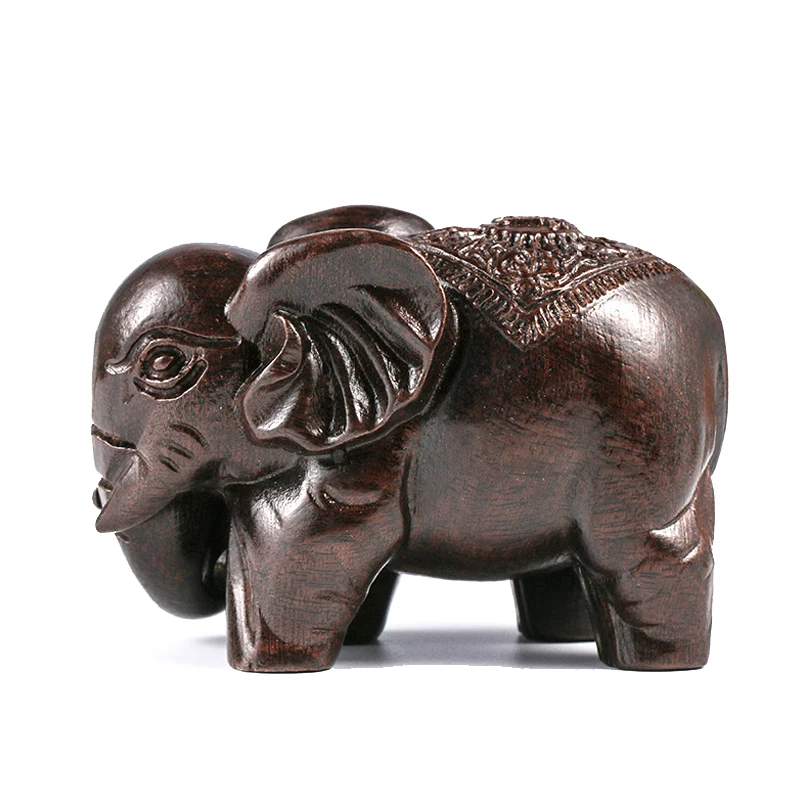 Роскошная Ретро фигурка слона деревянные украшения поделки украшение для дома
