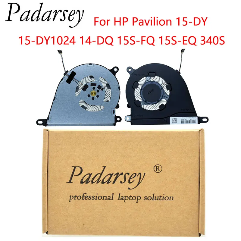 

Padarsey Laptop CPU Cooling Fan for HP Pavilion 15-DY 15-DY1024 14-DQ 15S-FQ 15S-EQ 340S G7 TPN-Q221 15T-DY100 15-DY1007CA