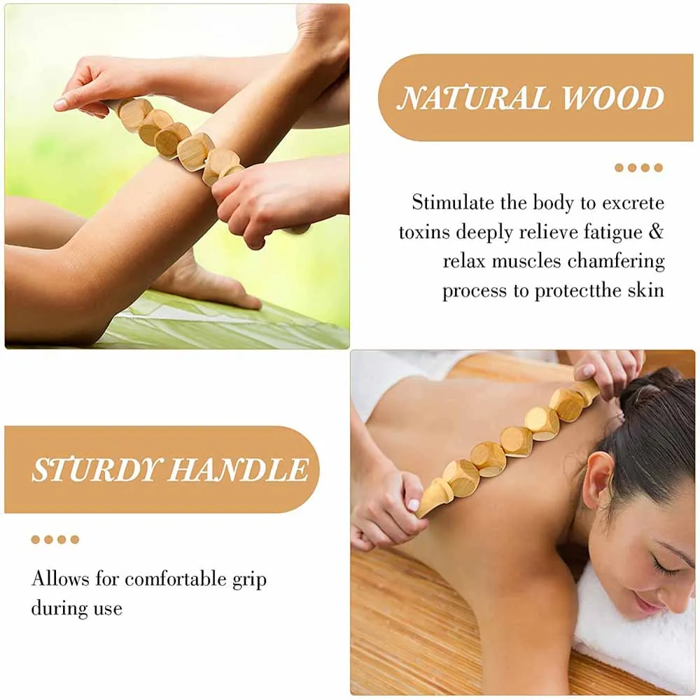 2 шт./компл. деревянный массажный стакан и ролик для целлюлита соскабливания