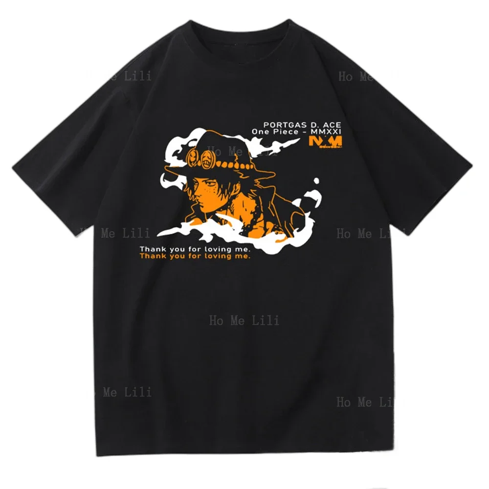 Японское аниме Three Brothers Portgas D Ace с принтом Harajuku Manga Мужчины Женщины Негабаритная