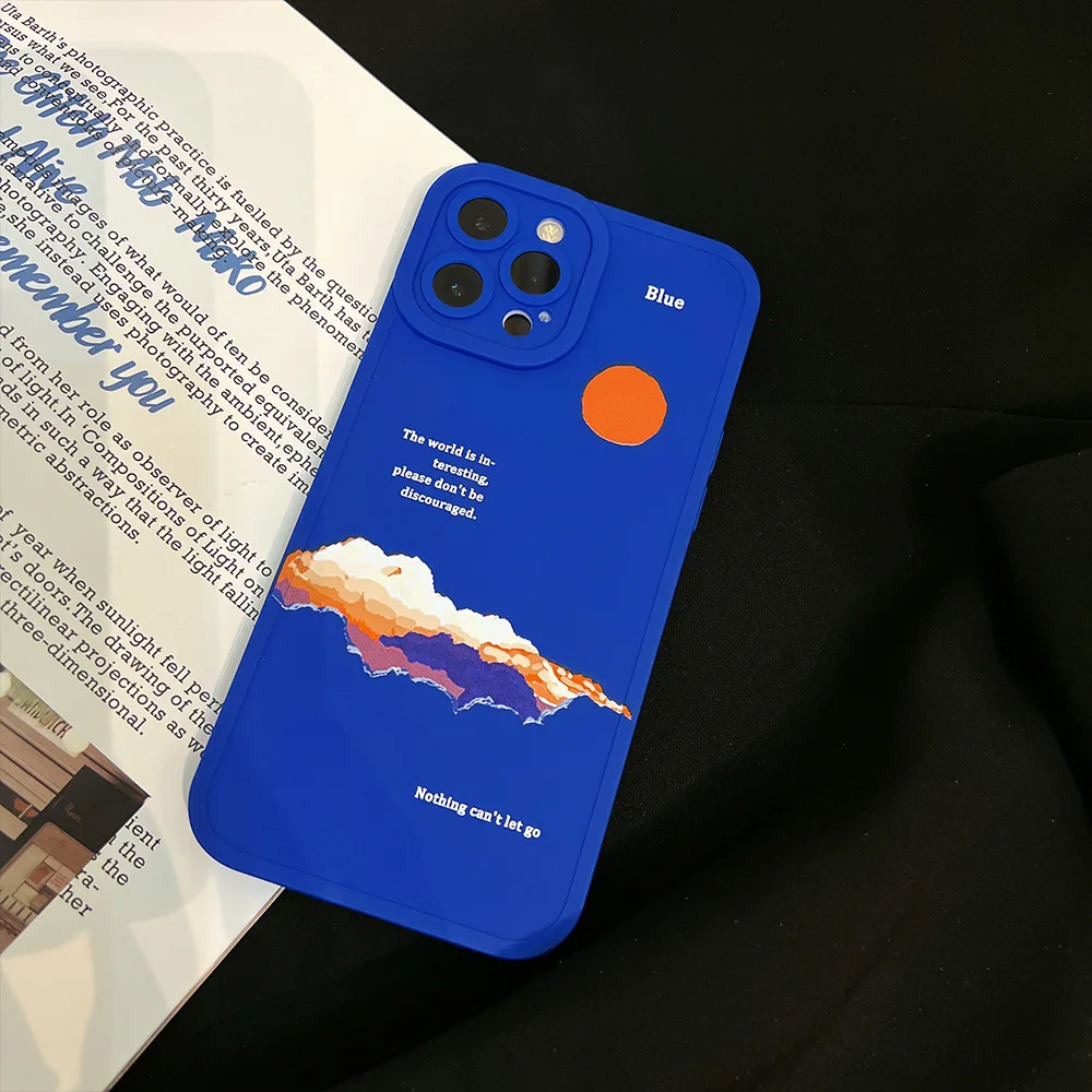 

Coke Romance Blue Silicone Phone Case For iPhone 13 12 mini 11 pro xs max X XR 5 6 7 8 plus SE 2 3