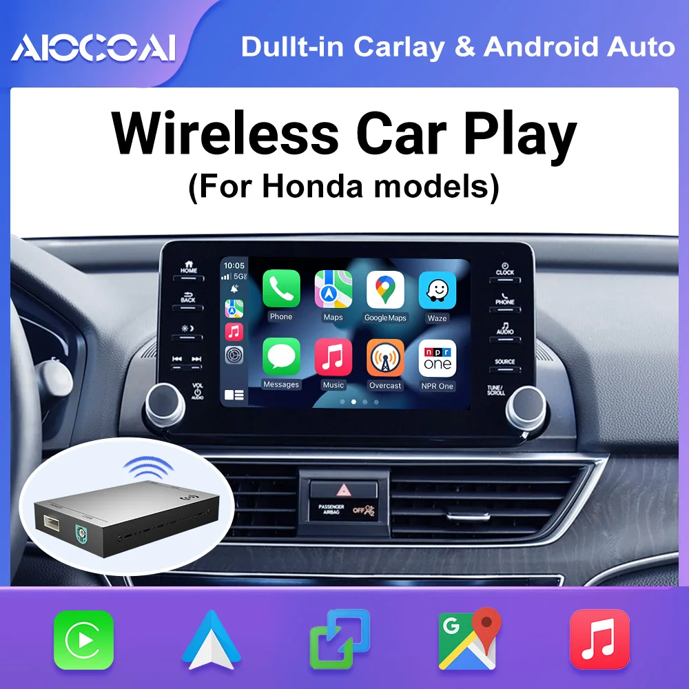Беспроводная Модифицированная коробка для интерфейса Carplay Honda juai Accord INSPIRE 2018-2021