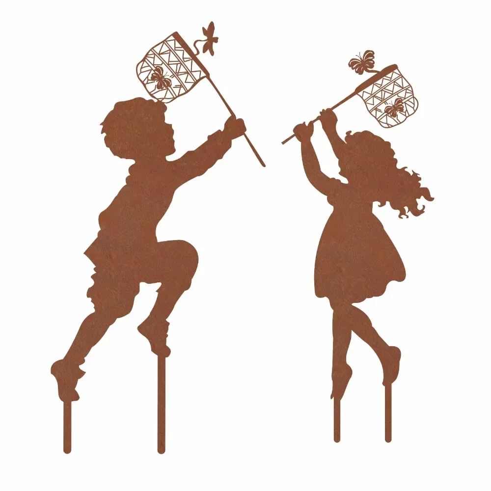 1 Шт. Очаровательный Металлический Силуэт Украшения Сада Художественная