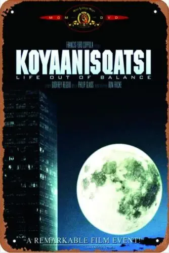 Кино Koyaanisqatsi (1983) Постер винтажный металлический жестяной знак Ретро стиль