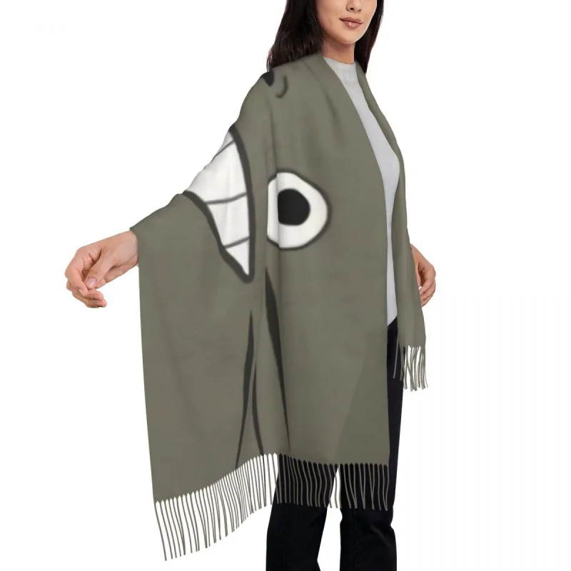 Рисунок 4 - Мой сосед Тоторо шарф с улыбающимися