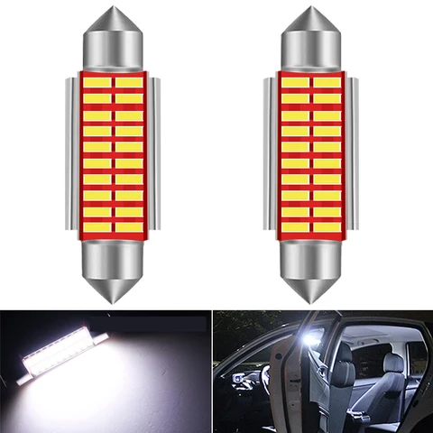 2x C5W светодиодная лампа CANBUS Festoon 31/36/39/41 мм Автомобильный внутренний светильник купольная лампа для чтения для Ford focus 3 MK2 Fusion Escape погрузка
