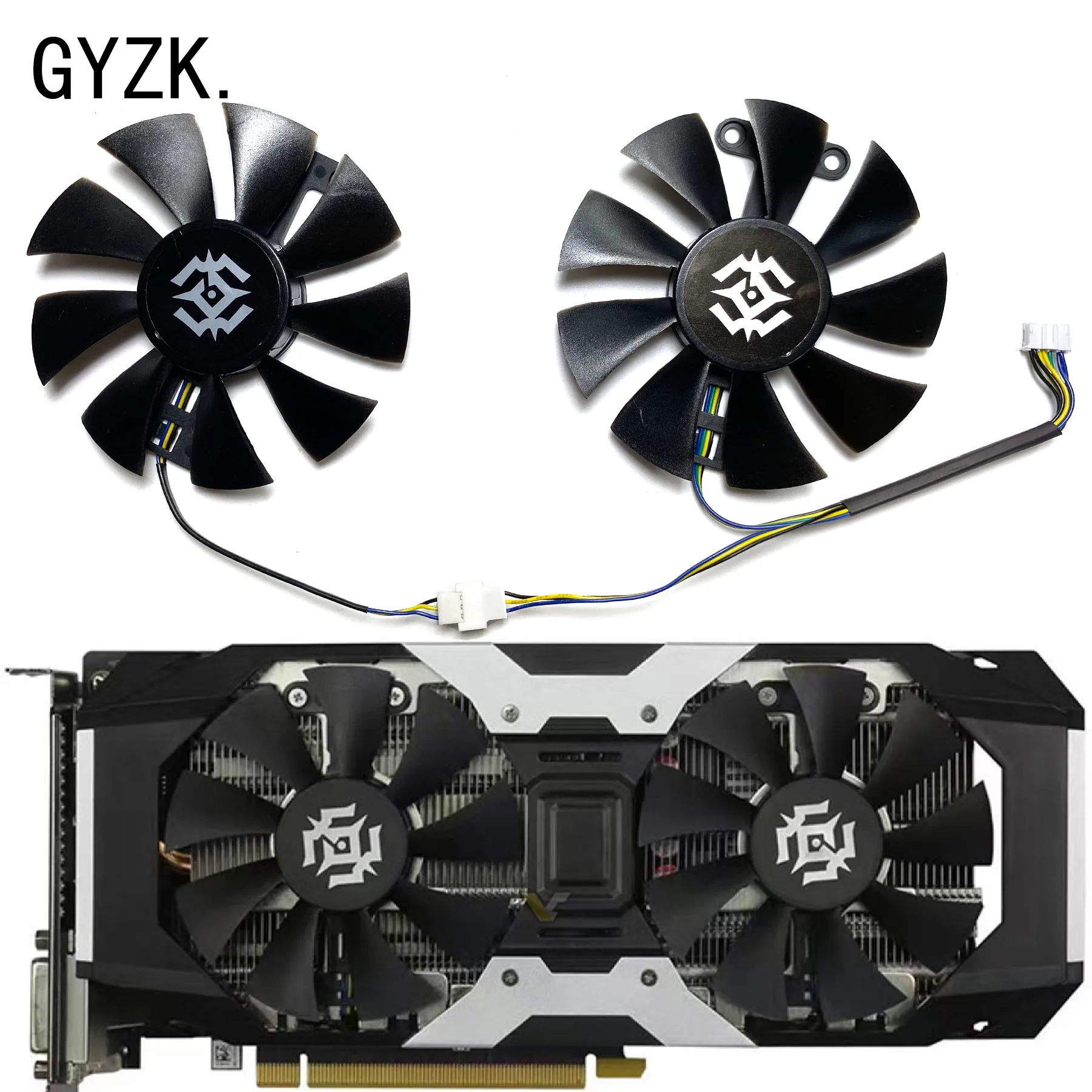 Новинка, запасной вентилятор для графической карты ZOTAC GeForce GTX1060 1050 1050ti X-GAMING OC GA91S2U GFY09010E12SPA