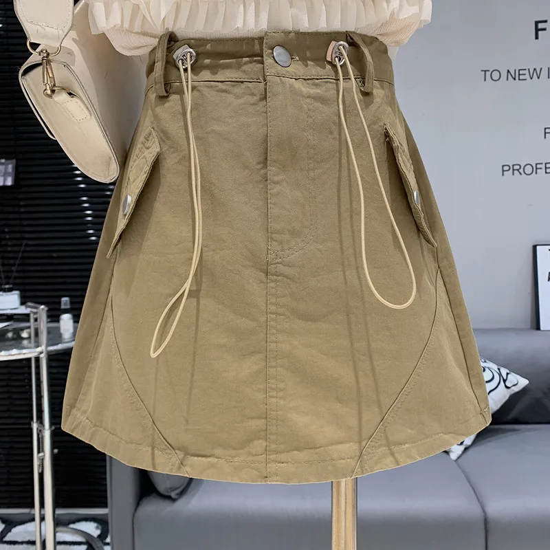 

Новинка Женская одежда Весна 2023 универсальный дизайн для отдыха тонкая индивидуальная юбка с высокой талией для девочек