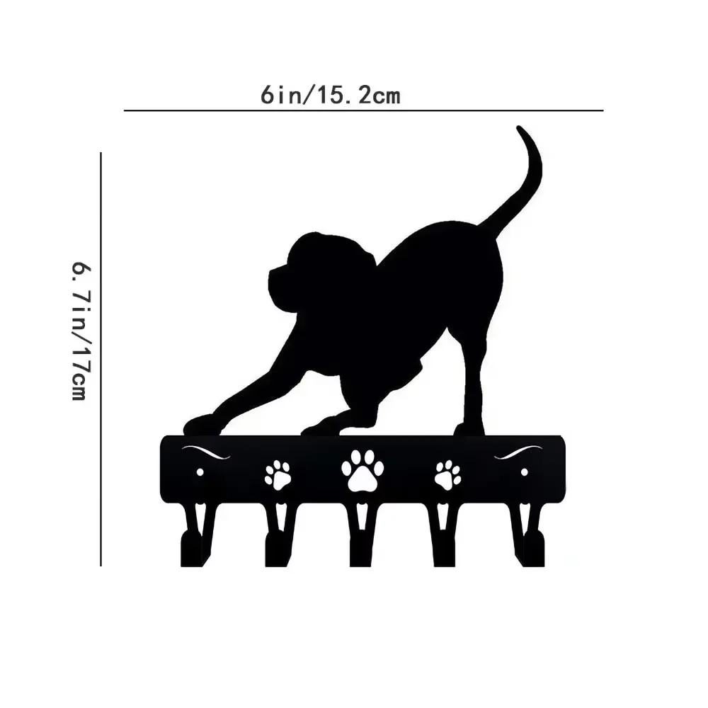 Настенный Железный Крючок Для Собаки Дикий Щенок Держатель Ключей И Поводка