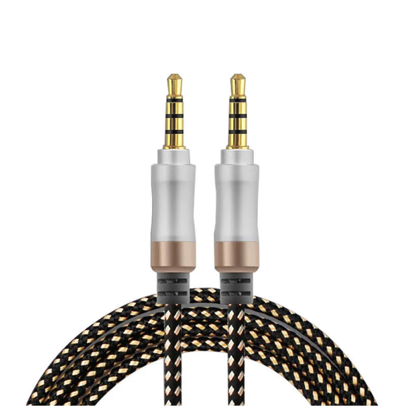 3.5 мм аудио кабель с разъемом Jack для подключения динамиков к автомобилю, наушникам, удлинительный кабель для мобильного телефона и компьютера.