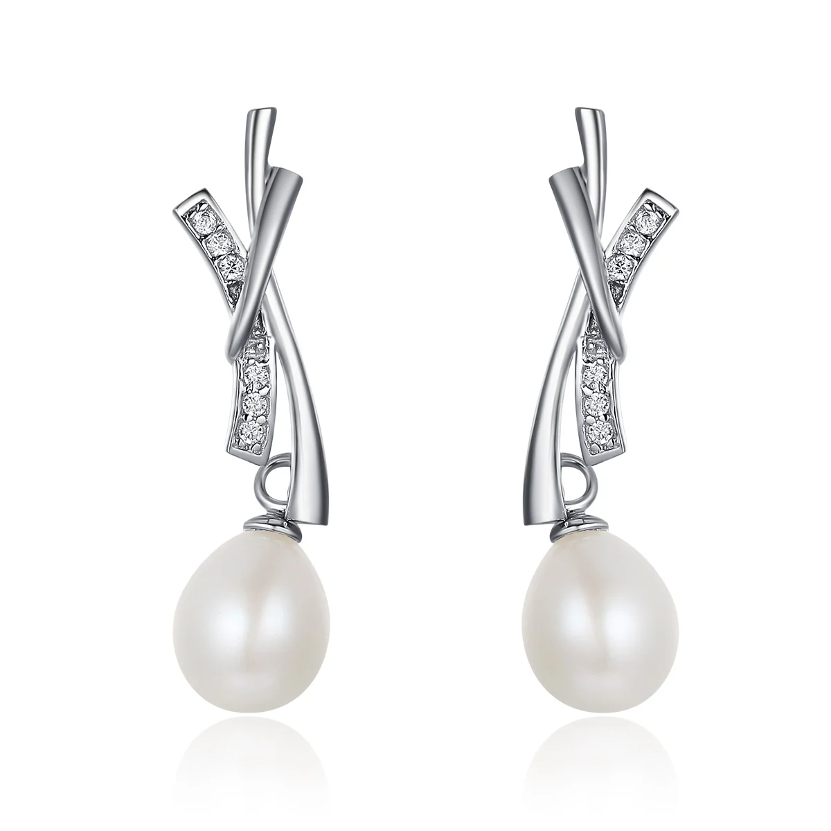 

SE5 Trendy Elegant Big Simulated Pearl Long Earrings For women Pearls String Statement Dangle Drop Earrings