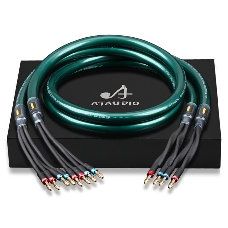 

Hot Selling Good Quality OCC+silver-plated Nerve Wire Speaker Cable Audio Hifi Two-wire Split Speaker Cable
