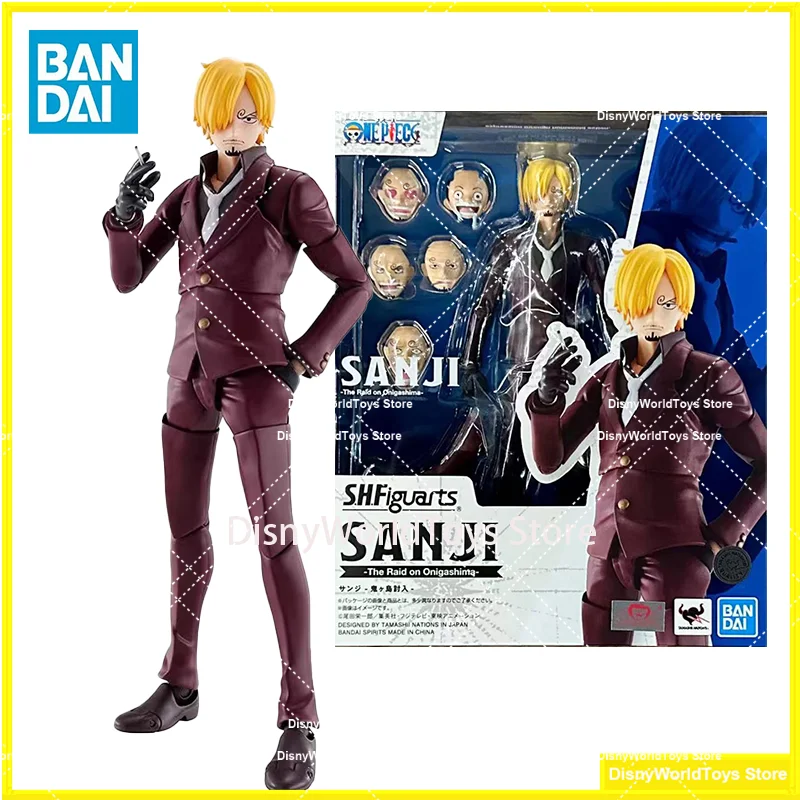 Фото Оригинальные фигурки Bandai S.H.Figuarts SHF One Piece: Санжи, «Разбой на Онигашиме», Эустас Кид. В наличии. Аниме-фигурки, модели, игрушки, подарок. №1